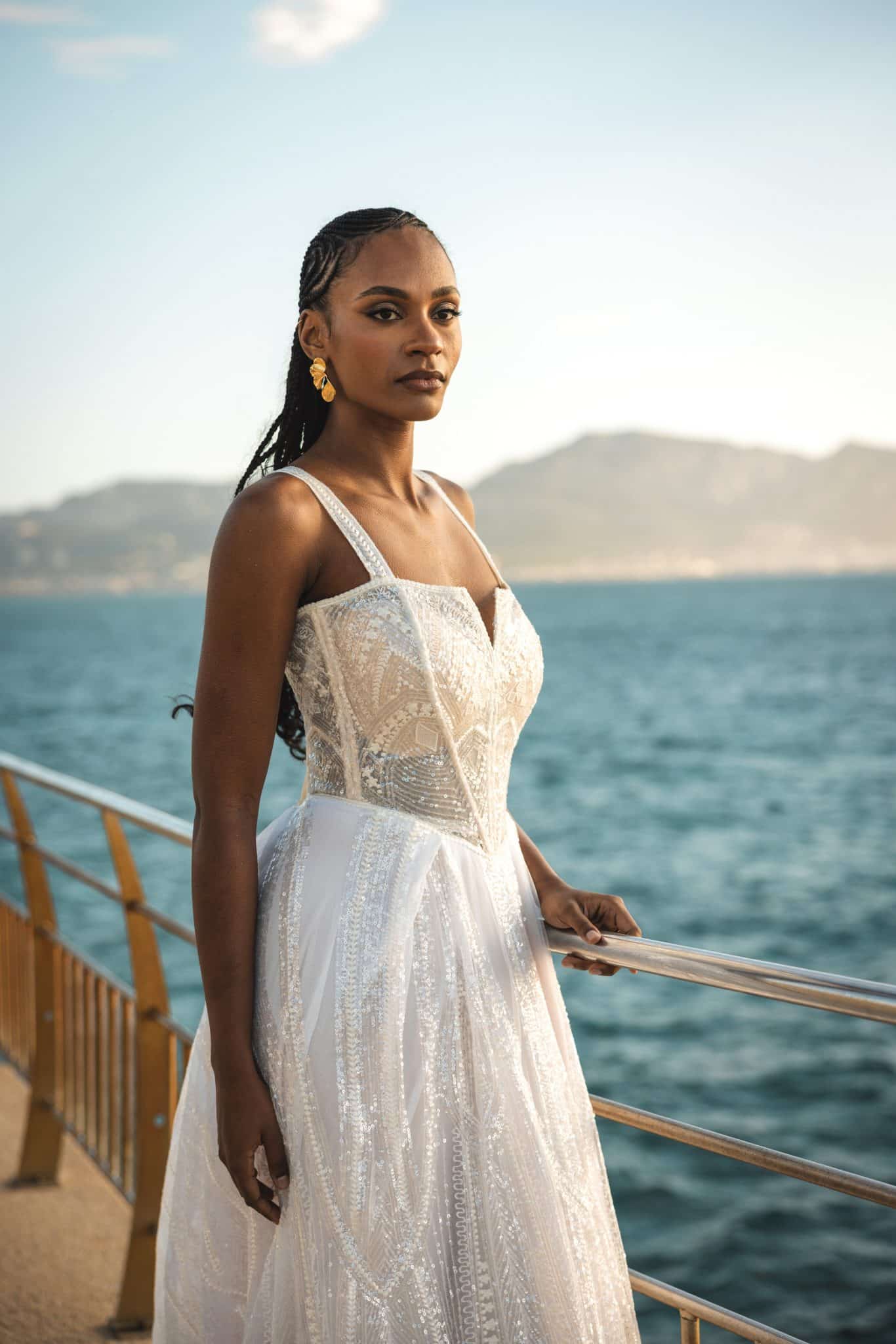 Modèle Samena, une robe de mariée princesse haut de gamme à Marseille.